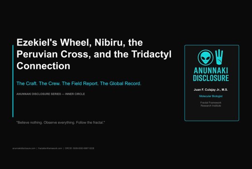 Ezekiel's Wheel, Nibiru, the Peruvian Cross, and the Tridactyl Connection